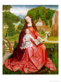 Virgin and Child in a Garden Giclee Print by Master of the Embroidered Foliage 