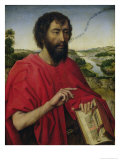 St. John the Baptist, Left Hand Panel of the Triptych of the Braque Family Giclee Print by Rogier van der Weyden