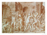 Cylopses in the Forge of Vulcan Giclée-tryk af Francesco Primaticcio Cylopses in the Forge of Vulcan Giclée-tryk af Francesco Primaticcio