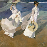 A Walk on the Beach, 1909 Giclee Print by Joaquín Sorolla y Bastida