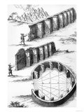 Echo Formation, from a Book by Athanasius Kircher (1602-80) Giclee Print