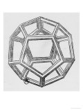 Dodecahedron, from "De Divina Proportione" by Luca Pacioli, Published 1509, Venice reproduction procédé giclée par Leonardo da Vinci 