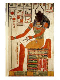 The God, Khepri, from the Tomb of Nefertari, New Kingdom (Wall Painting) Giclee Print