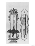 An Old Clepsydras, Illustration from a Copperplate Engraving Giclee Print