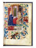 The Annunciation, from "Heures D L'Usage De Rome," circa 1465 Giclee Print by Jean Fouquet