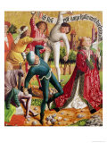 The Stoning of St. Stephen, from the Altarpiece of St. Stephen, circa 1470 Impressão giclée por Michael Pacher The Stoning of St. Stephen, from the Altarpiece of St. Stephen, circa 1470 Impressão giclée por Michael Pacher
