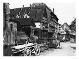View of the Old Quarter, Ulm, circa 1910 Giclee Print by Jousset 