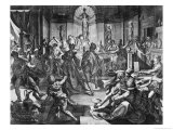 Celebration Scene, 1588 reproduction procédé giclée par Johannes Sadeler