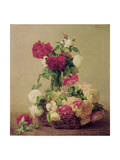 Roses, 1891 Giclee Print by Henri Fantin-Latour