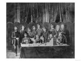 Members of the Commune at the Hotel De Ville in Paris and Field Officers Deliberating, 1871 Giclee Print