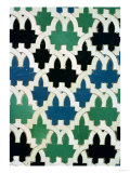 Azulejos tiles from the throne of the Sultans from the Patio de las Doncellas (faience) Lámina giclée Azulejos tiles from the throne of the Sultans from the Patio de las Doncellas (faience) Lámina giclée