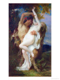 Nymph Abducted by a Faun, 1860 Giclee Print by Alexandre Cabanel