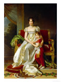 Hortense De Beauharnais (1783-1837) Queen of Holland and Her Son, Napoleon Charles Bonaparte reproduction procédé giclée par Francois Gerard