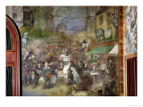 Decorative Panel Depicting Paris, Salon De La Commission Du Personnel Giclee Print by Adolphe Willette
