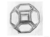 Polyhedron, from "De Divina Proportione" by Luca Pacioli, Published 1509, Venice reproduction procédé giclée par Leonardo da Vinci 