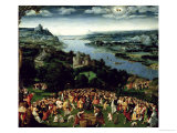 The Feeding of the Five Thousand reproduction procédé giclée par Joachim Patenir