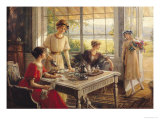 Women Taking Tea Giclee Print by Albert Lynch