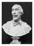 Bust of Auguste Vacquerie (1819-95) reproduction procédé giclée par Aime Jules Dalou