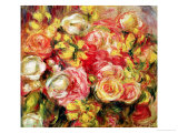 Roses, 1915 Reproduction procédé giclée par Pierre-Auguste Renoir