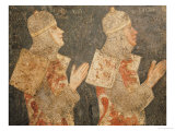 Two Crusaders of the Minutolo Family, from the Cappella Minutolo Giclee Print by Pietro Cavallini