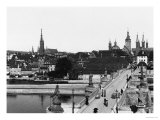 The Old Bridge over the River Main at Wurzburg, circa 1910 reproduction procédé giclée par Jousset 