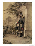 Napoleon I (1769-1821) at the Siege of the Tuileries, 10th August 1792 Giclee Print by Nicolas Toussaint Charlet