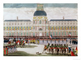 Parade in the Courtyard of the Palais Des Tuileries in the Presence of the Emperor Giclee Print by Thomas Naudet