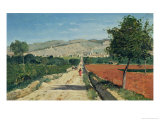Landscape in Provence. View from Saint-Saturnin-D'Apt, 1867 Giclee Print by Paul Camille Guigou