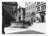 St. Georgs- Brunnen, Rothenburg Ob Der Tauber, circa 1910 Giclee Print by Jousset 