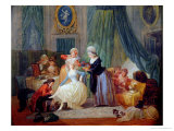 La toilette reproduction procédé giclée par Francois Louis Joseph Watteau