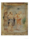 Elijah Receiving Bread and Water from an Angel, circa 1626-28 Giclee Print by Peter Paul Rubens