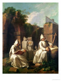 Carthusian Monks in Meditation Giclee Print by Etienne Jeaurat