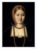 Portrait of a Woman, Possibly Catherine of Aragon (1485-1536), circa 1503/4 Giclee Print by Michiel Sittow