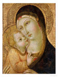 La Sainte Vierge et l'Enfant Reproduction procédé giclée par Sano di Pietro 