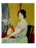 The Japanese Fan, 1914 Giclee Print by William Strang The Japanese Fan, 1914 Giclee Print by William Strang