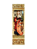St. Elizabeth de Hongrie (1207-31), paneau de droite du Triptyque de St. Sebastian, 1516 reproduction procédé giclée par Hans Holbein the Elder