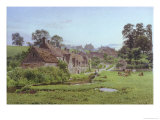 Evening in Arlington Row, Bibury, Gloucestershire Giclee-trykk av Newton Bennett Evening in Arlington Row, Bibury, Gloucestershire Giclee-trykk av Newton Bennett