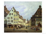 Place Du Marche-Aux-Fruits, Colmar, 1875 Giclee Print by Michel Hertrich Place Du Marche-Aux-Fruits, Colmar, 1875 Giclee Print by Michel Hertrich