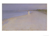 Summer Evening at the South Beach, Skagen, 1893 Giclée-Druck von Peder Severin Kröyer