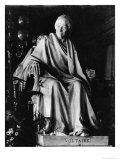 Seated Sculpture of Voltaire (1694-1778) Giclee Print by Jean-Antoine Houdon