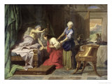 Isaac Blessing Jacob, 1692 Giclee Print by Jean-Baptiste Jouvenet