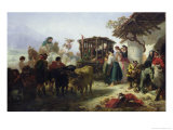 Don Quixote in a Cage reproduction procédé giclée par Celestin Francois Nanteuil