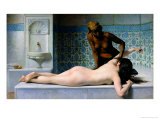 The Massage, 1883 Giclee Print by Edouard Debat-Ponsan