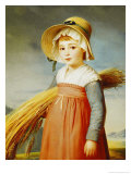 The Little Gleaner, 1824 Giclee Print by Christophe-Thomas Degeorge The Little Gleaner, 1824 Giclee Print by Christophe-Thomas Degeorge