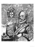 Portrait of Sir Francis Drake (circa 1540-96) Giclee Print by Robert Vaughan