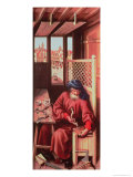 St. Joseph Portrayed as a Medieval Carpenter from the Merode Altarpiece circa 1425 reproduction procédé giclée par Master of Flemalle 