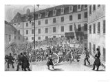 Arrival of the Convicts at Bicetre Giclee Print by Gabriel Cloquemin
