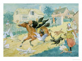 John Gilpin riding to Edmonton Lámina giclée por Randolph Caldecott