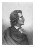 Friedrich Schiller (1759-1805) Engraved by Massol (D.1831) Giclee-trykk av Theophile Behaeghel