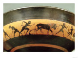 Attic Black-Figure Cup Depicting Workers in a Field, from Athens, circa 530 BC Giclee Print